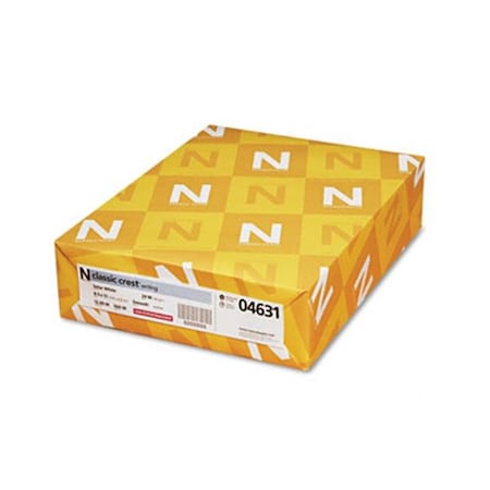 Neenah Paper Neenah Paper 04631 Classic Crest Writing Paper- 24 lbs.- 8-1/2 x 11- Solar White- 500/Ream 4631